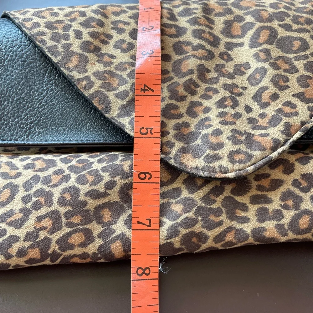Braciano Brown Animal Print Flap Purse  - NWT